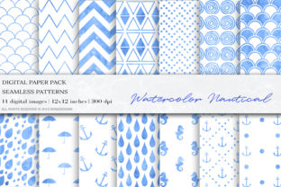 Blue Watercolor Seamless Patterns Review