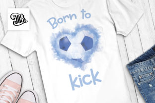 Born to Kick Watercolor Sublimation for Crafts