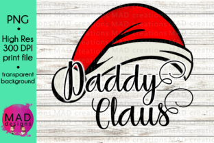 Daddy Claus Watercolor Santa Hat for Crafts