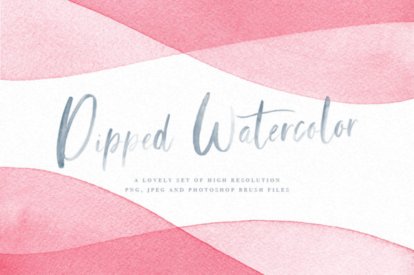 Dip Dye Watercolor Backgrounds: Graphic Templates