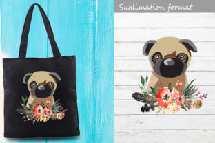 Dog Watercolor Sublimation for Crafts