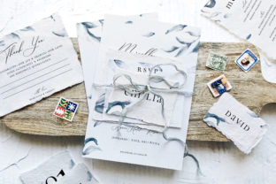 Elegant Blue Watercolor Sprig Wedding Review