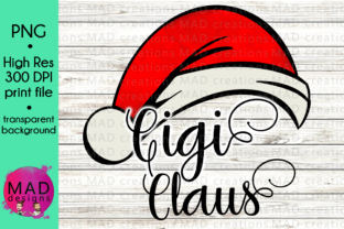 Gigi - Watercolor Santa Hat for Crafts