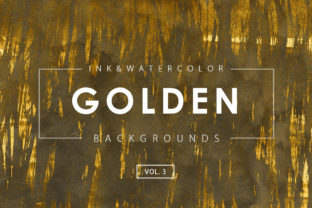 Golden Ink Watercolor Backgrounds 3 Review