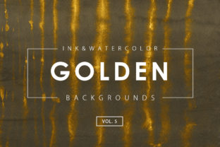 Golden Ink Watercolor Backgrounds 5 Review