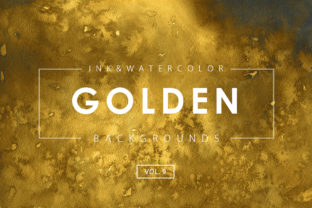 Golden Ink Watercolor Backgrounds 9 Review