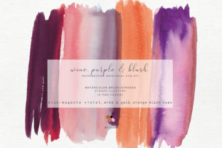 Hand Painted Watercolor Brush Strokes Textures