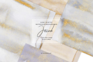 Hand Painted Watercolor Glittered Washes Textures