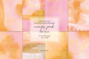Hand Painted Watercolor Sparkling Background Textures