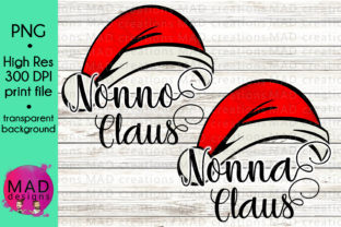 Nonna and Nonno - Watercolor Santa Hat Crafts Review