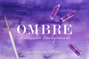 Ombre Watercolor Backgrounds for Editors