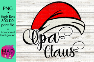Opa Claus - Watercolor Santa Hat Crafts