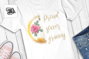 Proud Soccer Granny Watercolor Crafts