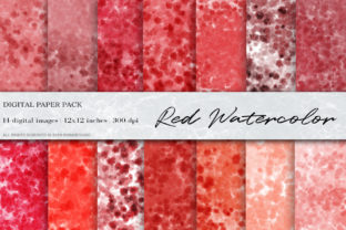 Red Watercolor Digital Papers: A Designer's Review