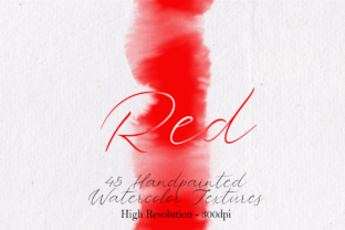 Red Watercolor Textures for Editorial Design