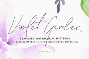 Violet Garden Watercolor Patterns Review