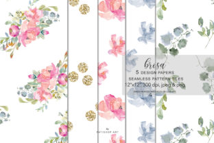 Watercolor Blush Flowers Pattern Set Review