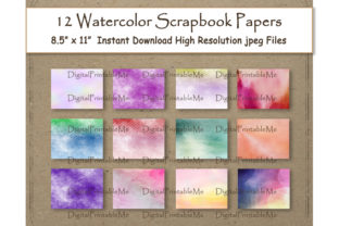 Watercolor Digital Paper 8.5 x 11 Paint Review