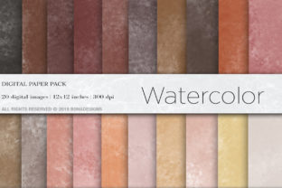 Watercolor Digital Papers for Brand Backgrounds