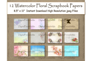 Watercolor Flower Scrapbook Paper Paint Review
