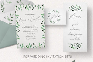 Watercolor Foliage Design Set Patterns Review