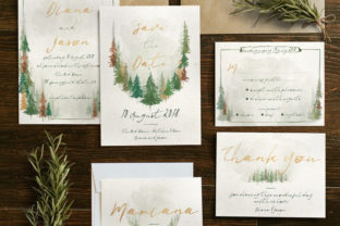 Watercolor Forest Wedding Invitation Print Templates Review