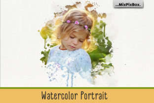 Watercolor Portrait Photo Masks Layer Styles