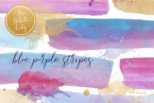 Watercolor Stripe Clipart for Crafts