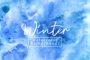 Winter Watercolor Backgrounds 3: A Designer Review